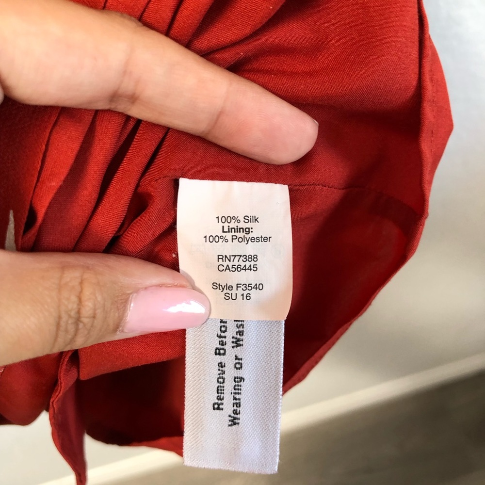 Madewell Silk Off Shoulder Dress Palmflower Medium - Picture 6 of 7